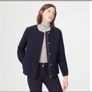 Club Monaco Navy Quilted Bomber Jacket XS Sold Out